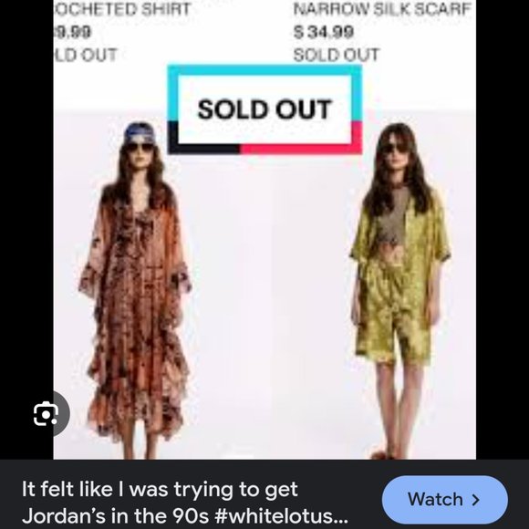 *LAST CHANCE* White Lotus x H&M patterned pants green and black NWT Size 4 - Picture 12 of 14